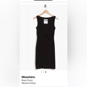 Moschino Couture Black Bow Sleeveless Dress